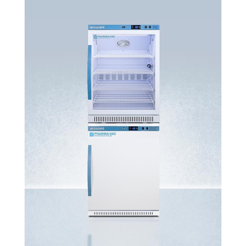 Summit ARG6PVAFZ5PVBIADASTACK 24″ Wide Performance Series All-Refrigerator/All-Freezer Combination