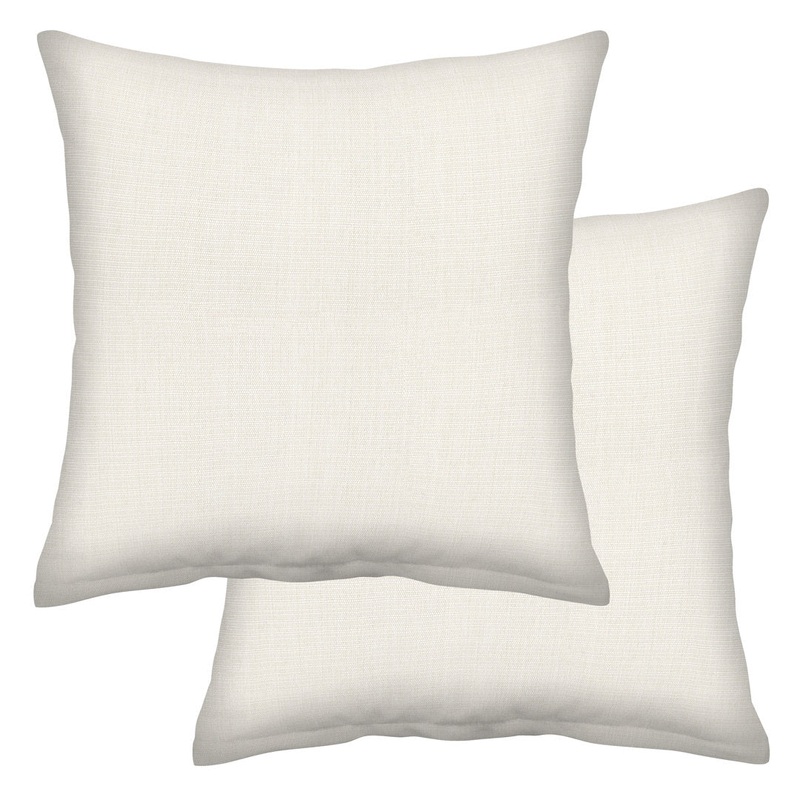 Textured Solid Toss Pillow (Set of 2) Honeycomb Color: Textured Bone Size: 17″W x 17″L