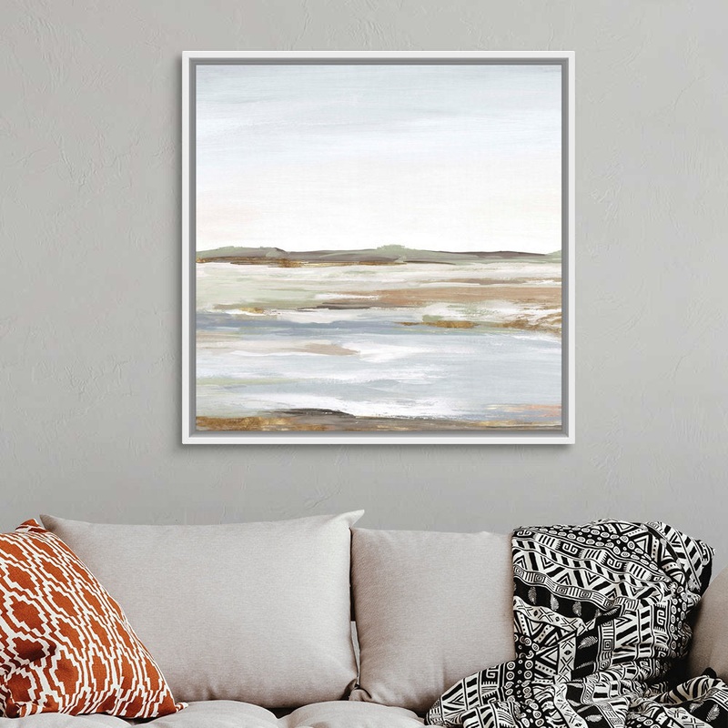Vastness I by Eva Watts – Painting Print Wrought Studio Size: 38″ H x 38″ W x 1.75″ D Format: White Framed Canvas