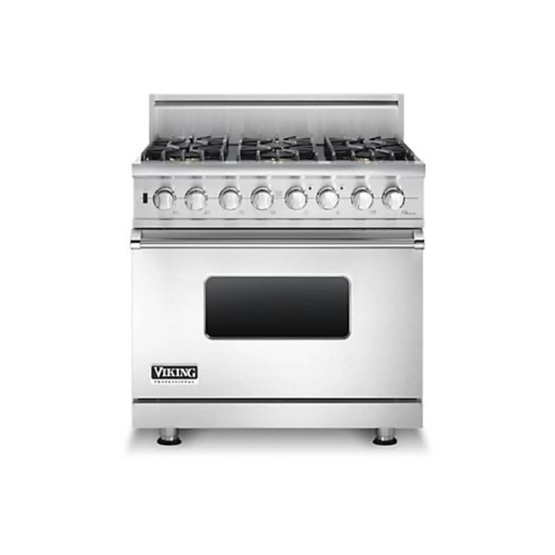 Viking VGSC5366BSS 36″ Stainless Steel Gas Range
