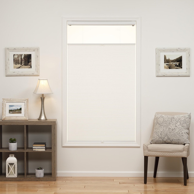 1 inch Cordless Semi-Sheer Light Filtering Top Down Bottom Up Cellular Shade Symple Stuff Blind Size: 23.5″W x 72″L Finish: White
