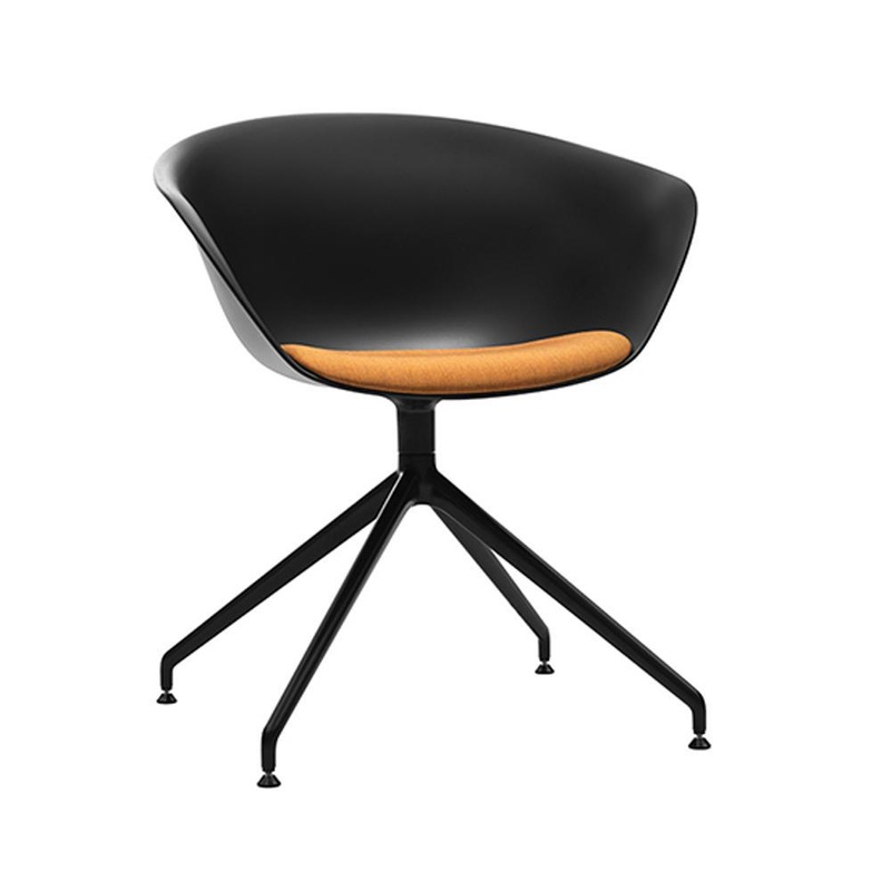 Duna 02 Trestle Base Chair With Seat Cushion
