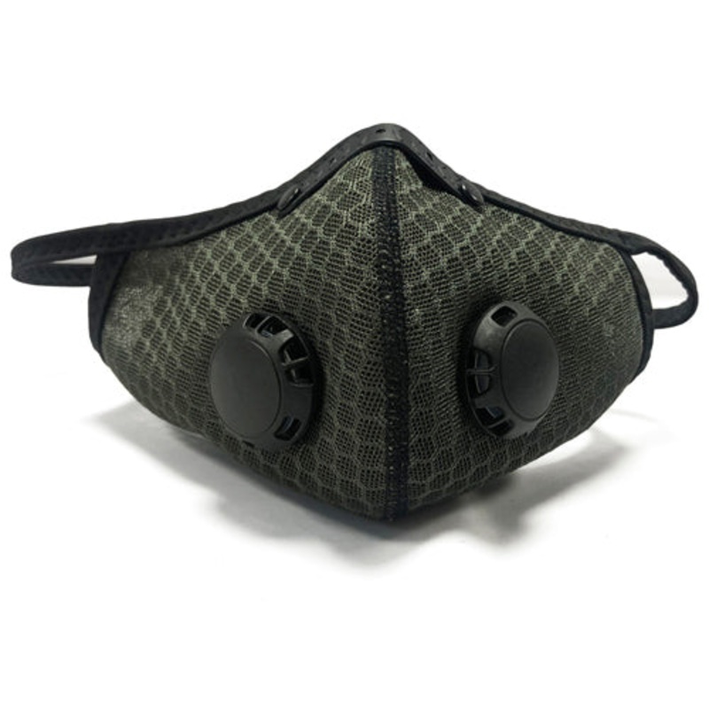 Face Guard Sports Mask  Dark Green