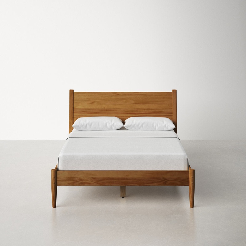 Grady Solid Wood Platform Bed AllModern Color: Castanho Size: King