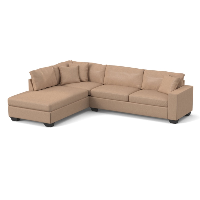 Hannah Sectional Mercury Row Fabric: Bulldozer Pewter