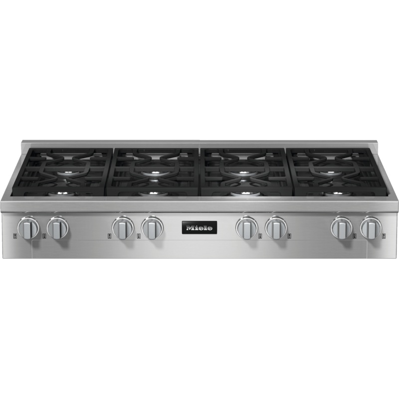 Miele KMR13543LP Kmr 1354-3 Lp Edst/Clst – 48-Inch Range Top With 8 Burners For Professional Applications