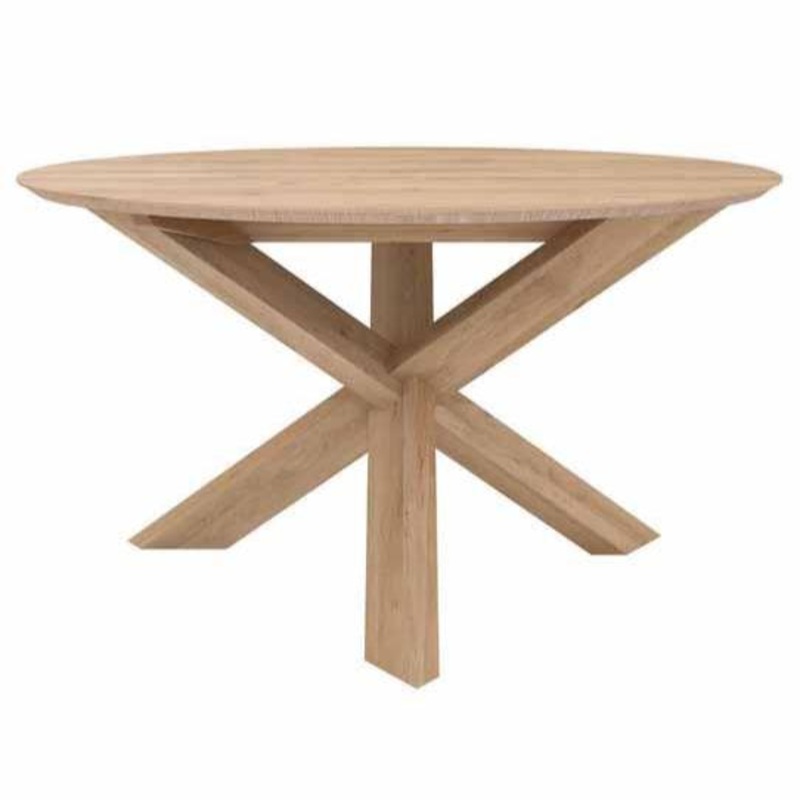 Oak Circle Dining Table