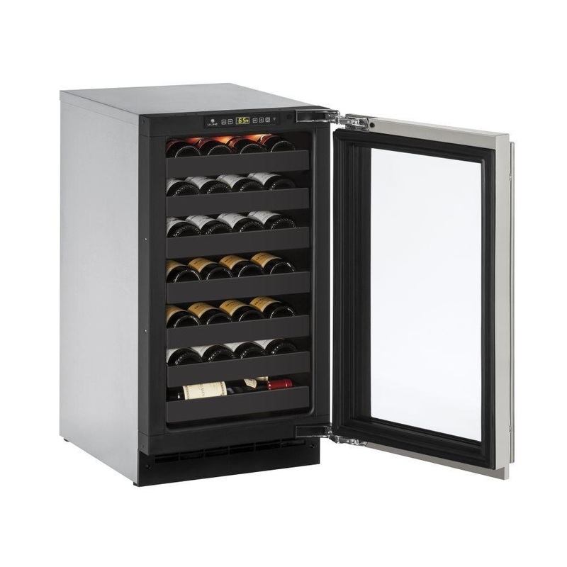 U-Line U2218WCS00B 2218wc 18″ Wine Refrigerator With Stainless Frame Finish (115 V/60 Hz)
