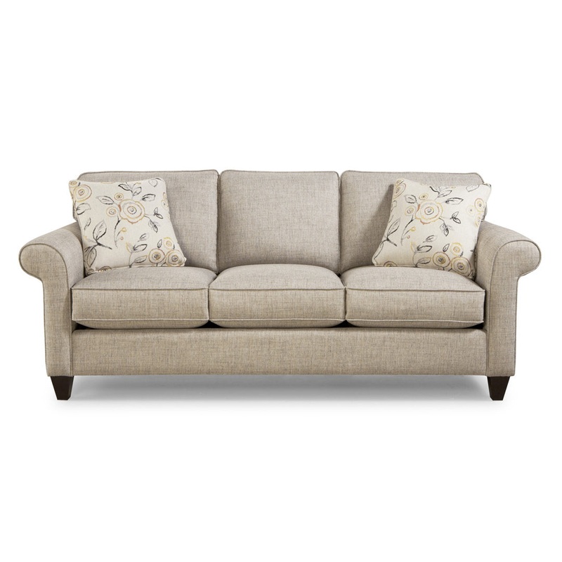Affordable Fun 85″ Rolled Arm Sofa Red Barrel Studio Arm Covers: Yes, Body Fabric: Peyton Gray Performance Twill