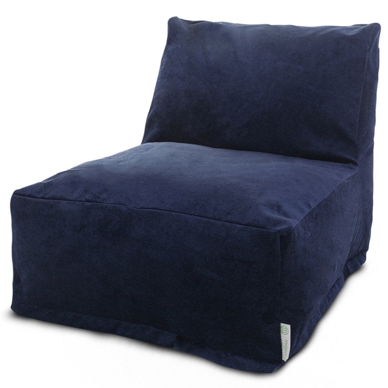 Bean Bag Chair and Lounger Mack & Milo Upholstery: Navy