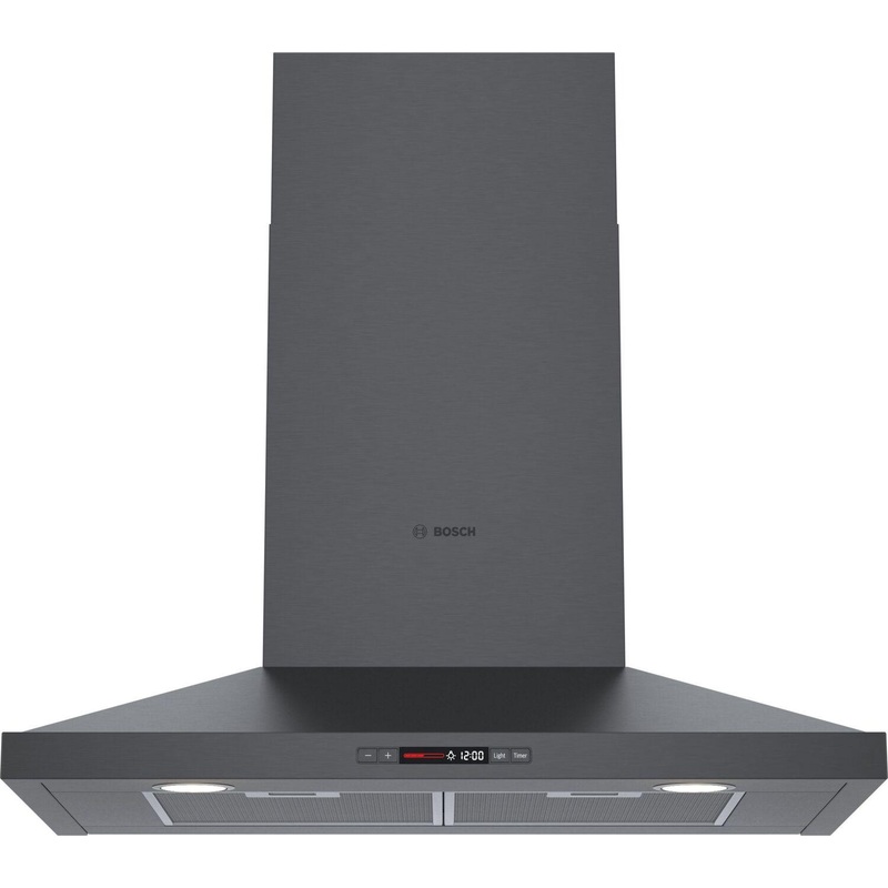 Bosch HCP80641UC 800 Series, wall-mounted cooker hood, 30”, Black stainless steel