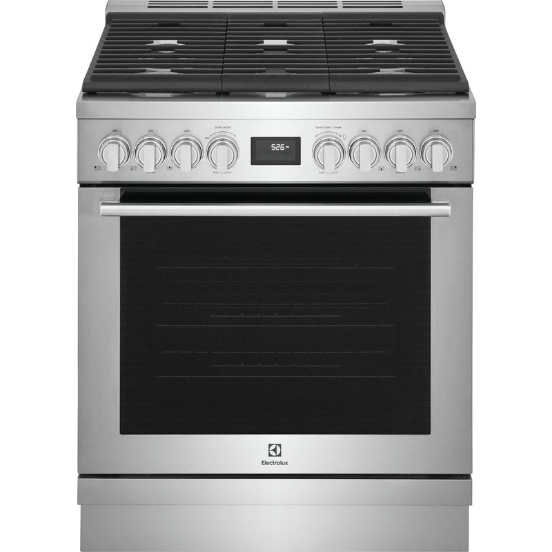 Electrolux ECFG3068AS 30″ Front Control Freestanding Gas Range
