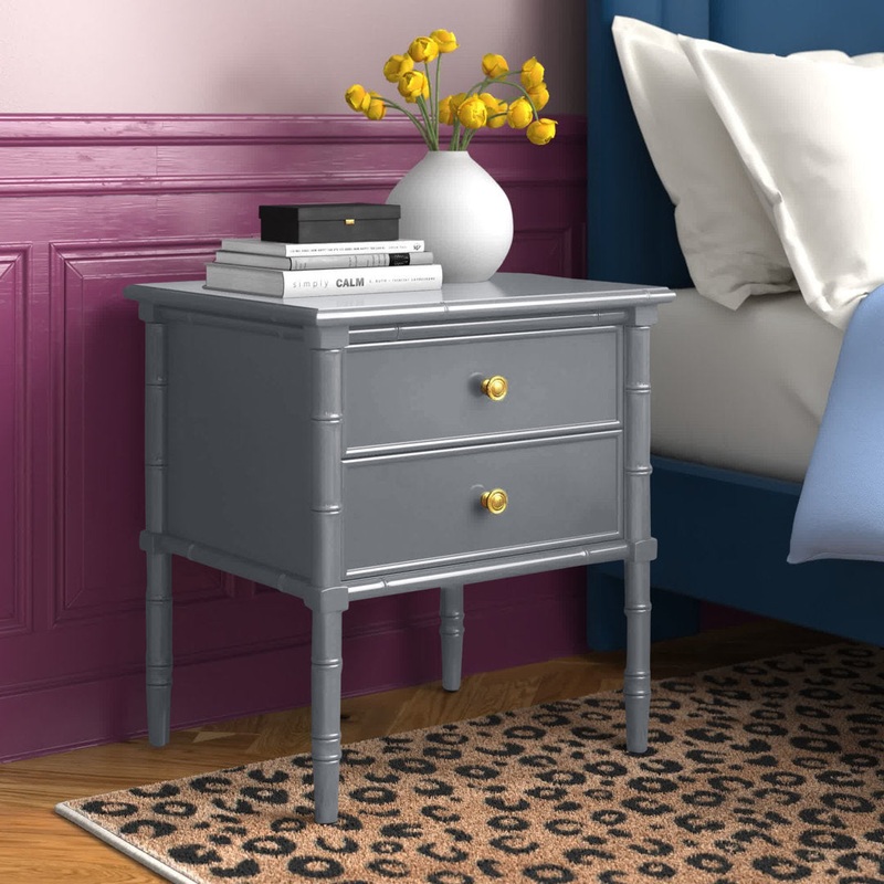 Monserrat 2 – Drawer Nightstand Willa Arlo Interiors Color: Gray