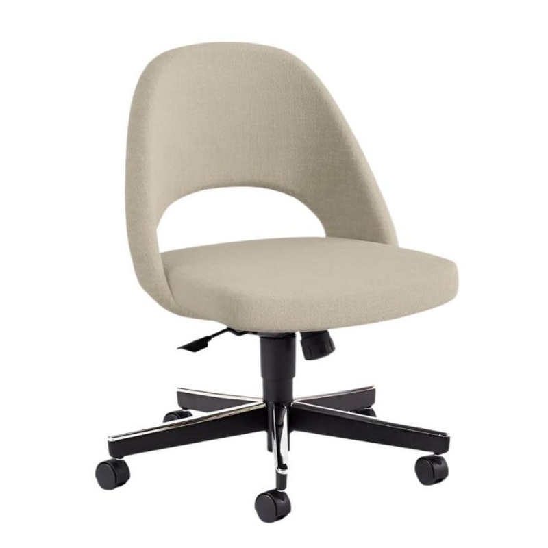 Saarinen Executive Armless Chair with Swivel Base
