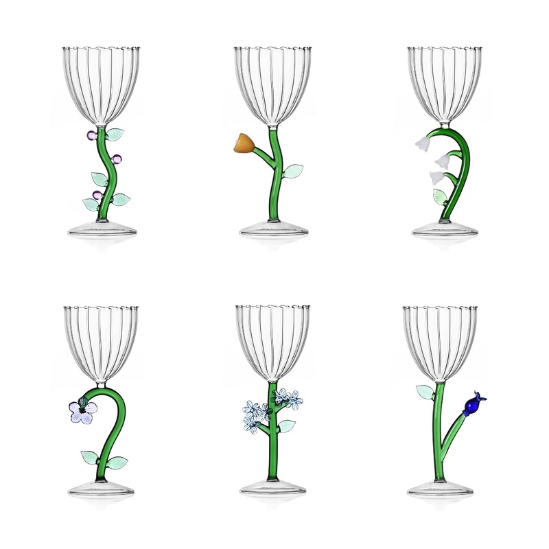 Botanica Optical Stemmed Glass (Set of 6)