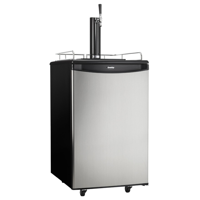 DKC054A1BSLDB Danby 5.4 cu. ft. Single Tap Keg Cooler in Stainless Steel Look