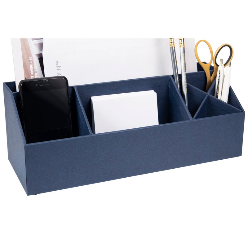 Elisa Desk Supplies Organizer Bigso Color: Blue