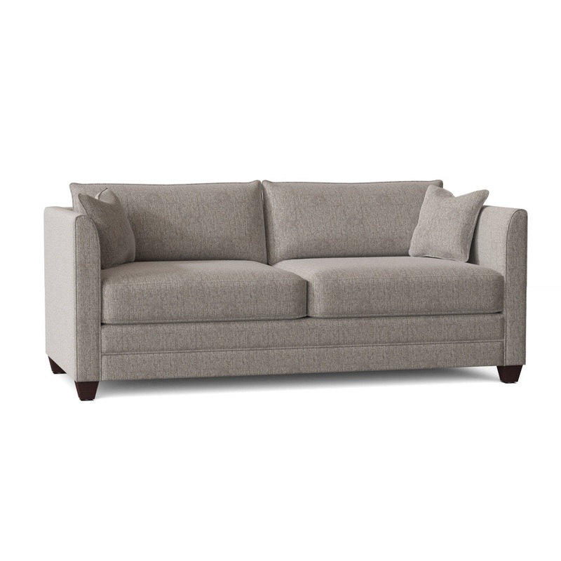 Kodie 77” Upholstered Sleeper Sofa Joss & Main Fabric: Drusky Twig Sustain Basketweave