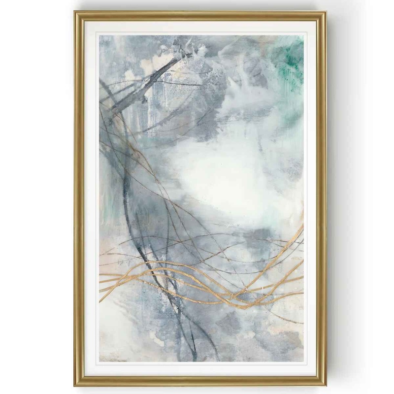Undulating Oro II Painting Print on Canvas