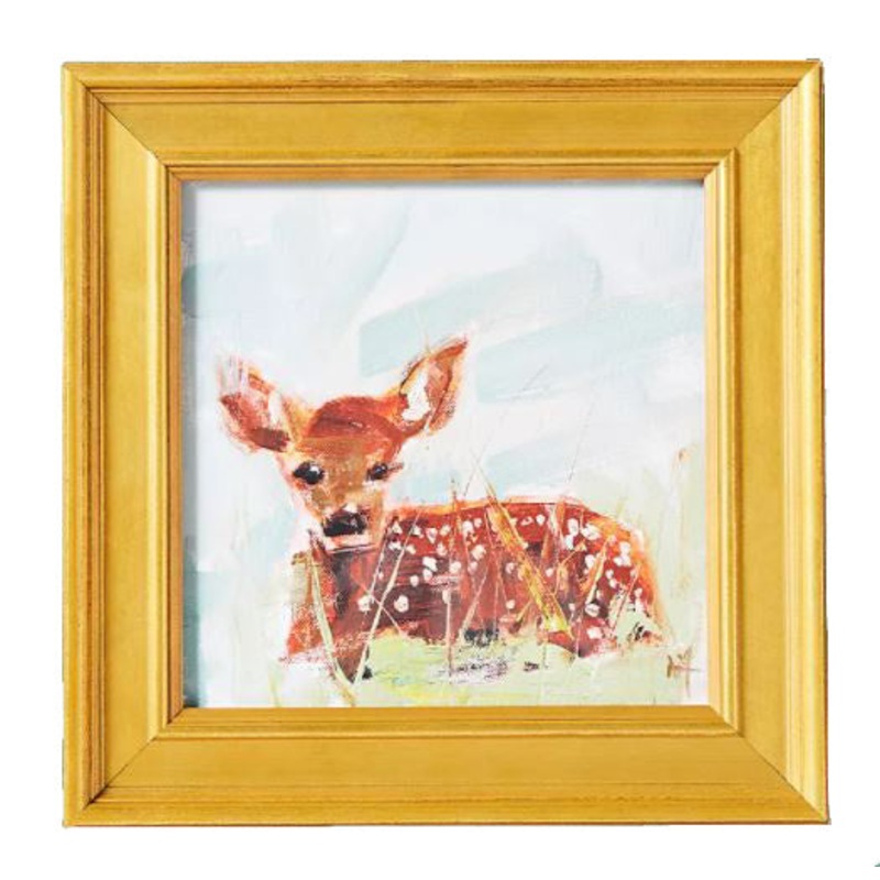 Baby Fawn Wall Art with Frame