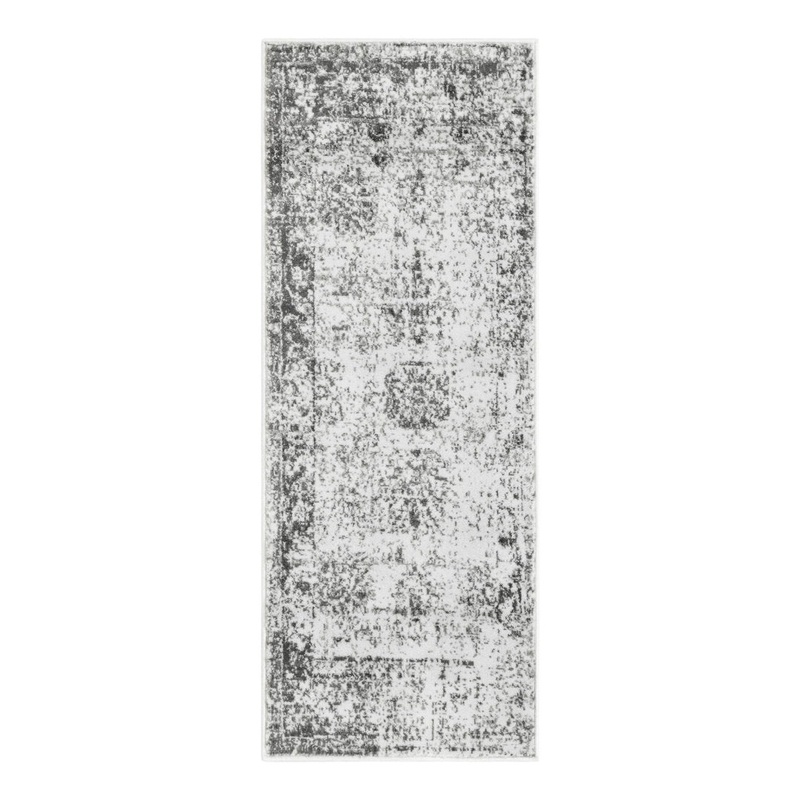 Brandt Floral Gray Area Rug Mistana Rug Size: Runner 2′ x 5’2″