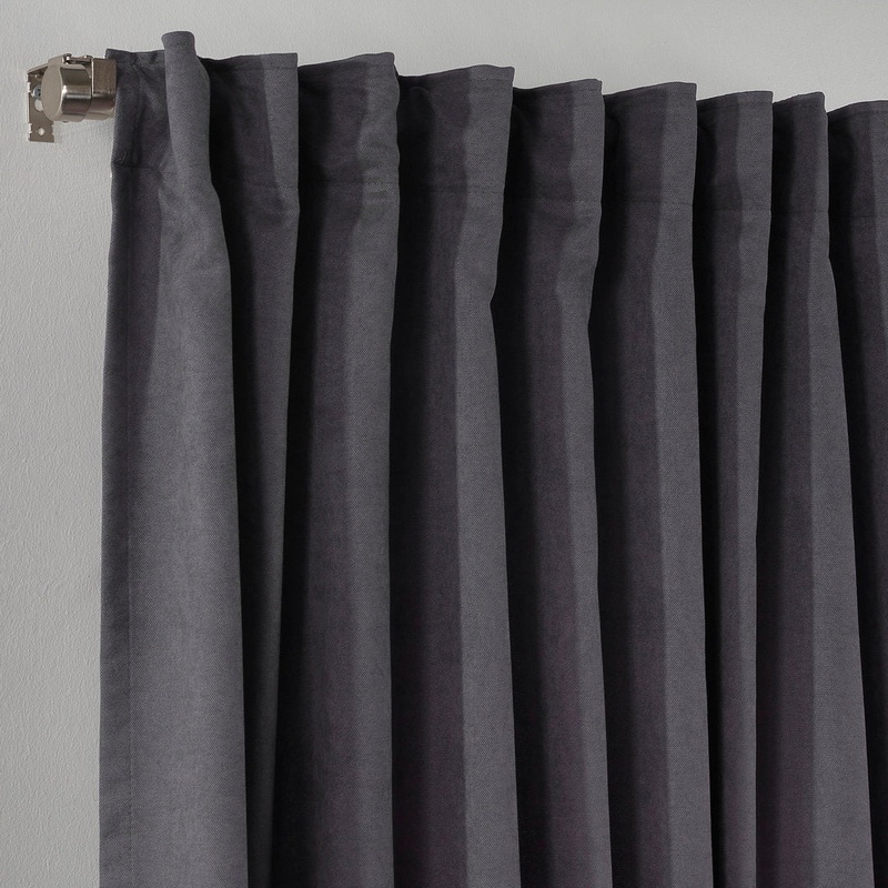 Extra wide x Extra Long Custom Made DecorativeSinglePanel Lilijan Home & Curtain Curtain Color: Gray Size per Panel: 100″ W x 168″ L