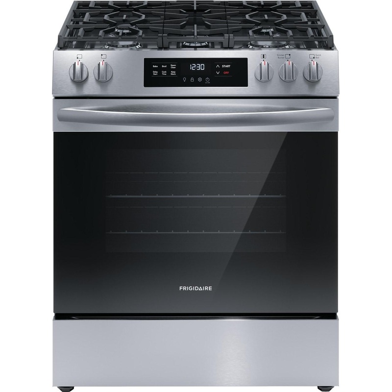 Frigidaire FCFG3062AS Frigidaire 30″ Front Control Gas Range With Quick Boil