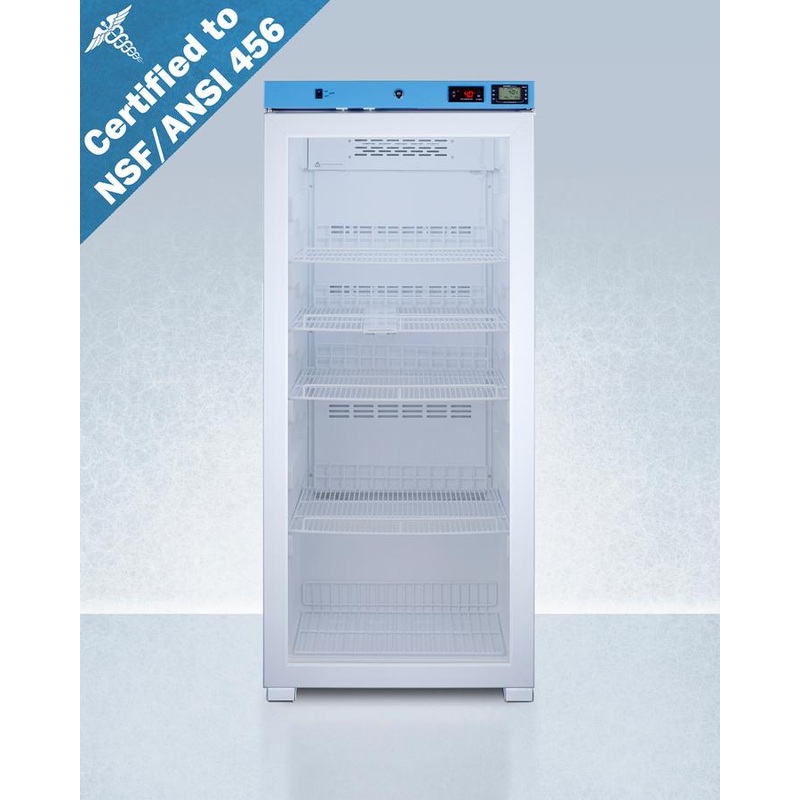 Summit ACR1012GNSF456LHD 24″ Wide Upright Medical Refrigerator, Certified To Nsf/ansi 456 Vaccine Storage Standard