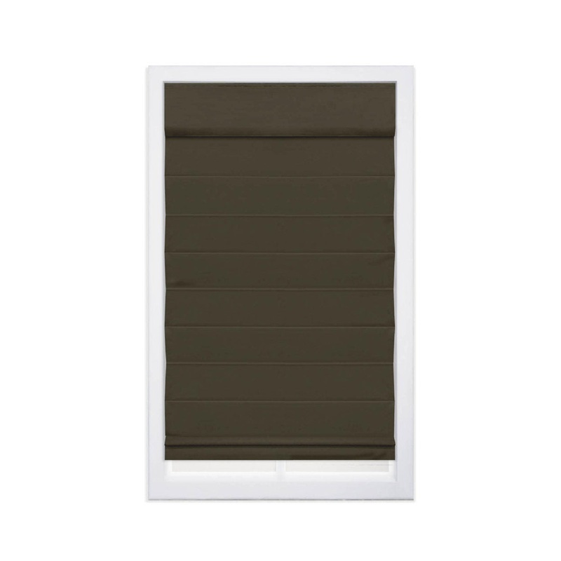 Cordless Blackout 100% Cotton Roman Shade with Cellular Shade Backing Symple Stuff Size: 70″W x 72″L Finish: Chocolate Brown