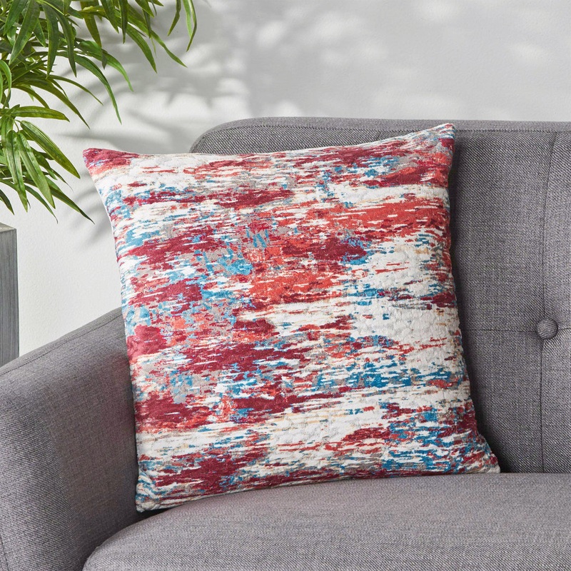 Jordana Square Pillow Cover & Insert Le Pouf Color: Claret