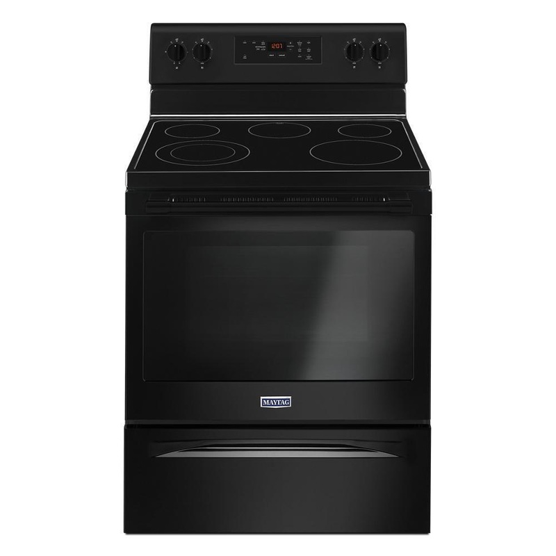 Maytag 30-Inch Wide Electric Range With Shatter-Resistant Cooktop – 5.3 Cu. Ft.