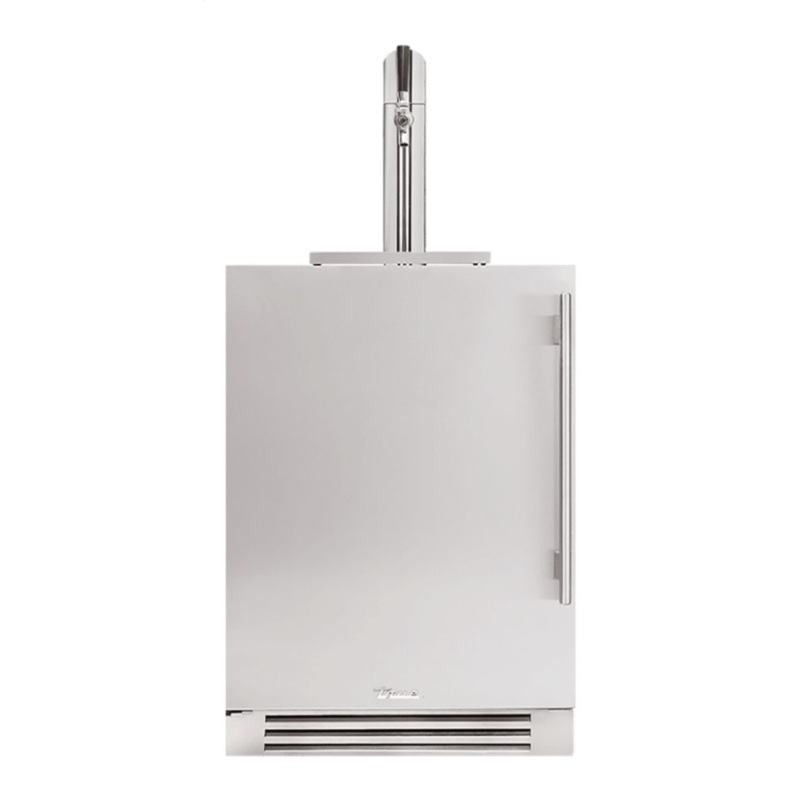 True Residential TUR24BDLSSC 24 Inch Single Tap Solid Stainless Door Left Hinge Undercounter Beverage Dispenser