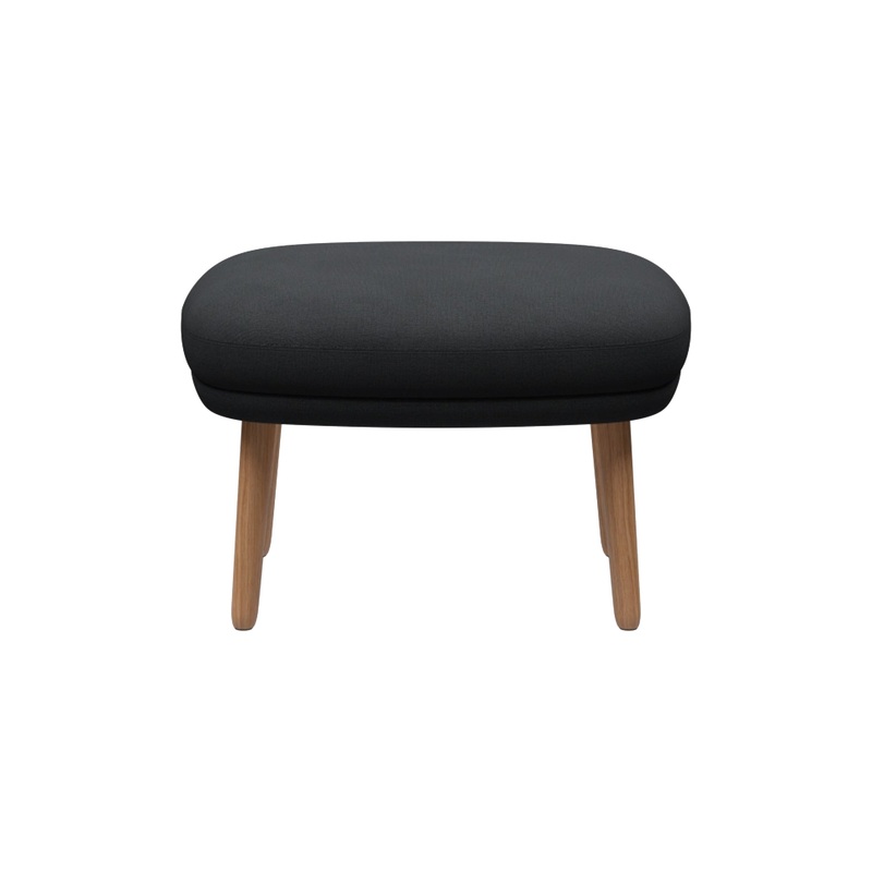 Fri Ottoman with Wood Legs