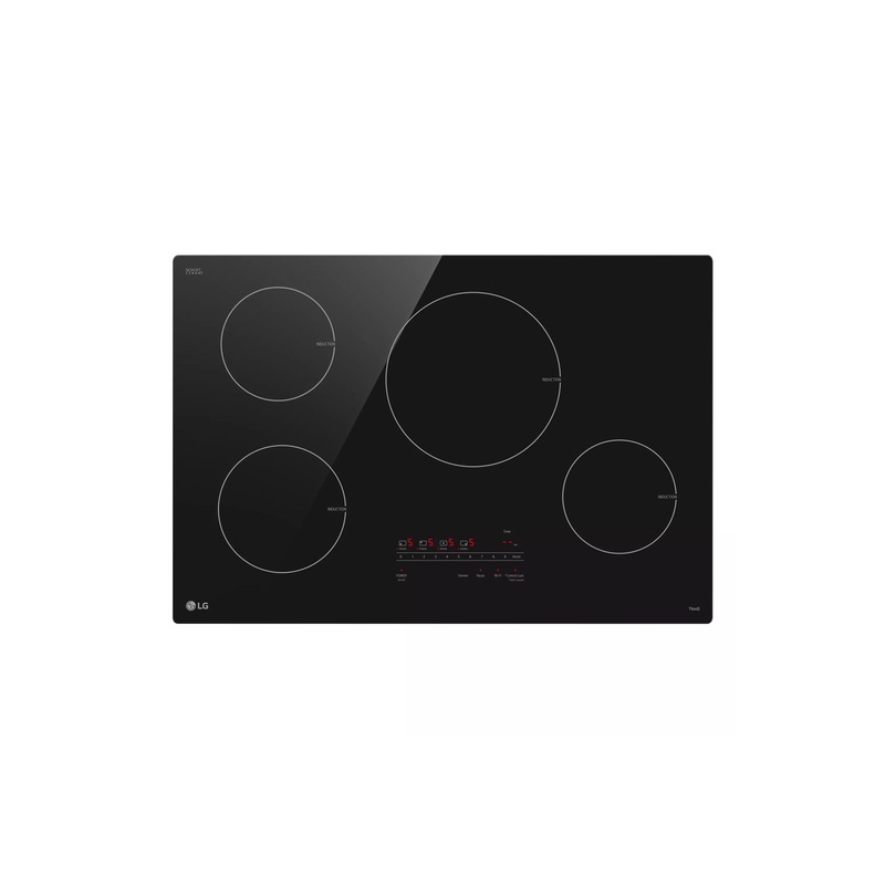 Lg CBIH3013BE 30″ Smart Induction Cooktop With Ultraheat 4.3Kw Element