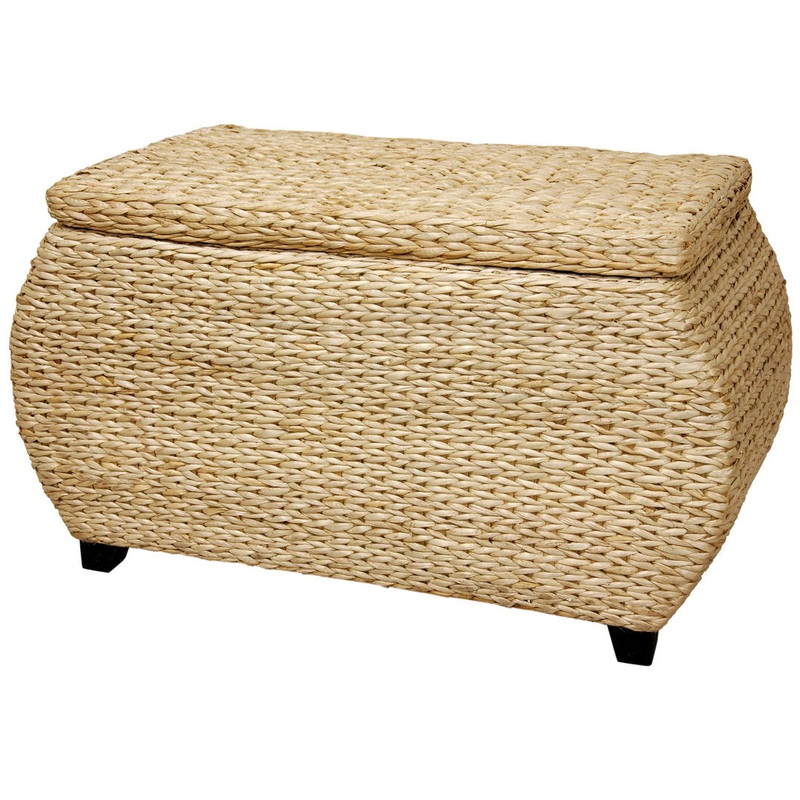 Rush Grass Storage Ottoman Lark Manor