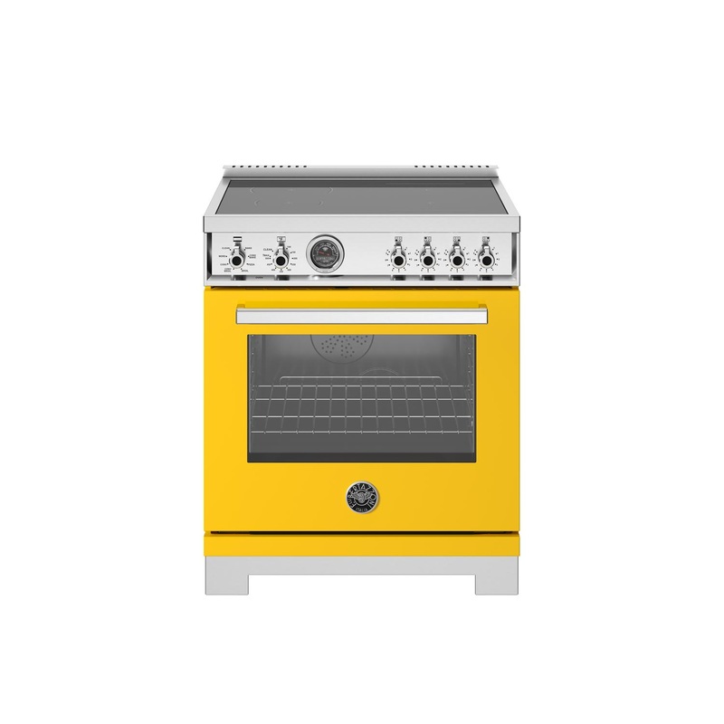 Bertazzoni PRO304IFEPGIT 30 Inch Induction Range, 4 Heating Zones, Electric Self-Clean Oven Giallo