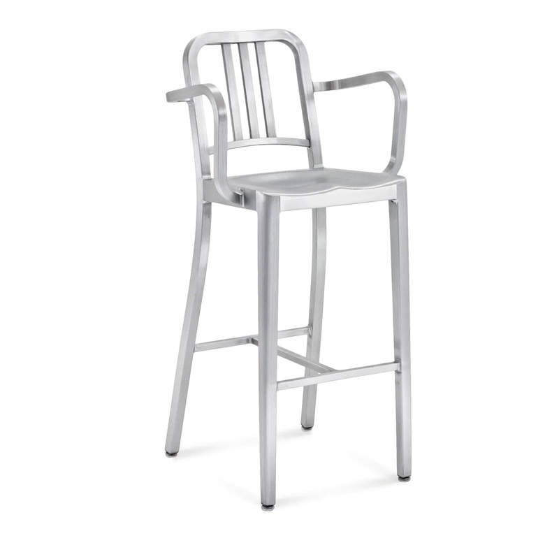 Emeco Navy Bar Stool With Arms