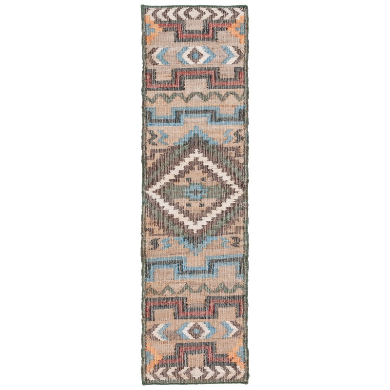 Glynda Southwestern Handmade Flatweave Jute Tan Area Rug The Twillery Co. Rug Size: Runner 2’3″ x 9′