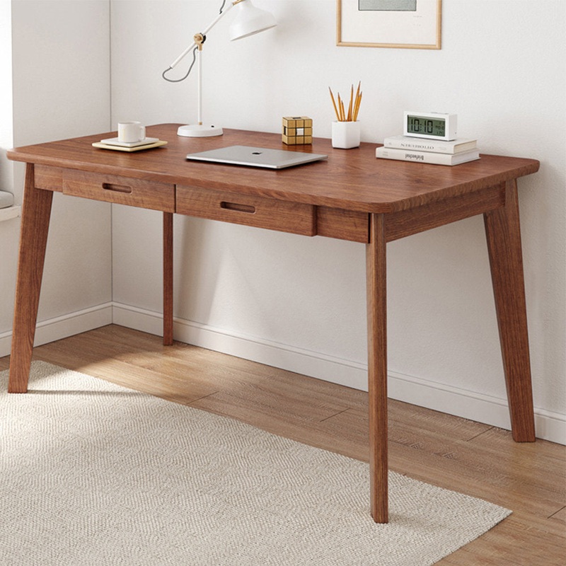 Latwon Wooden Desk Corrigan Studio Color (Top/Frame): Brown/Brown Size: 29.5″ H x 47.2″ W x 21.7″ D