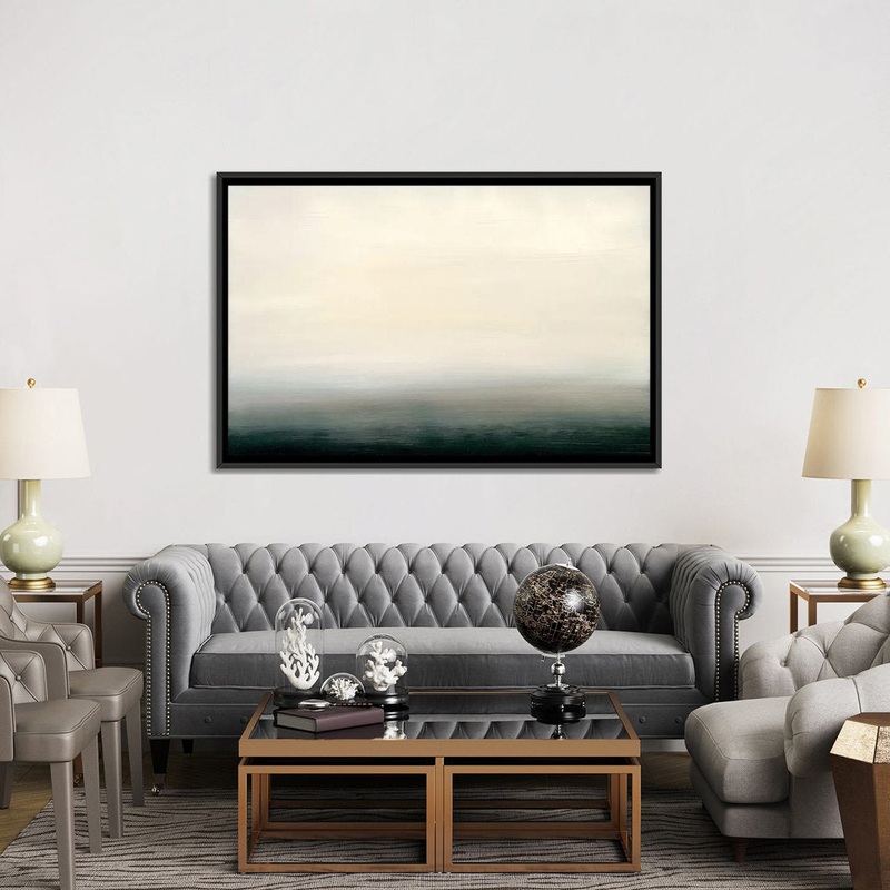 Ocean Tide VIII’ Print on Canvas East Urban Home Mat Color: No Mat Size: 40″ H x 60″ W x 1.5″ D Format: Black Framed Canvas