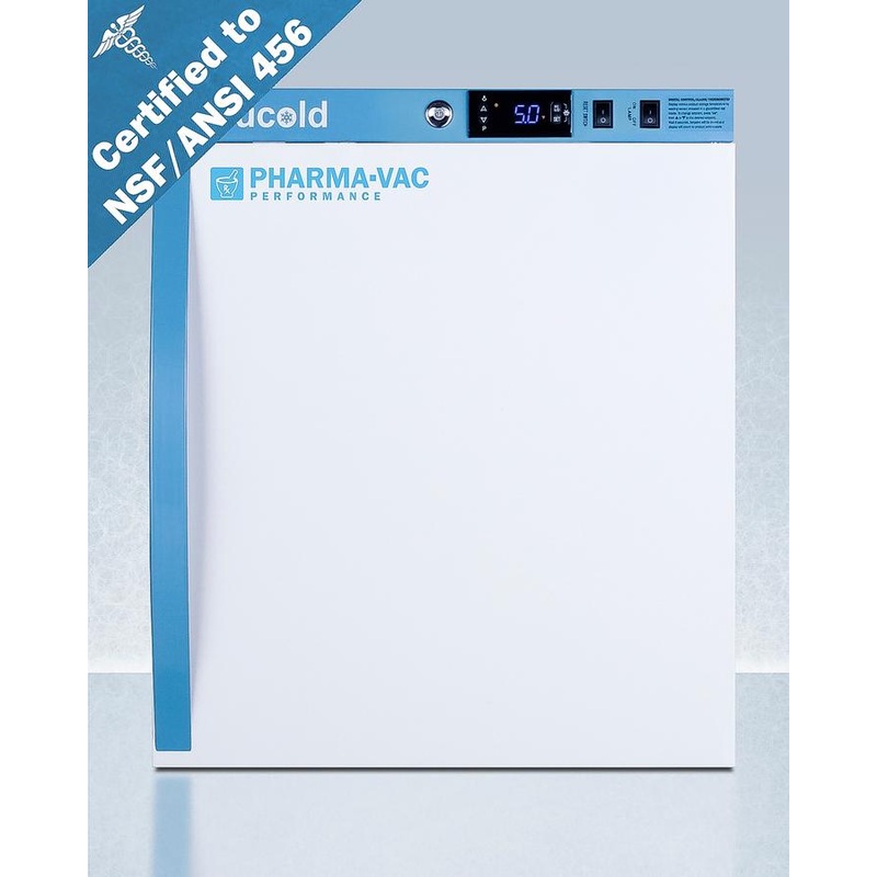 Summit ARS2PV456 2 Cu.Ft. Compact Vaccine Refrigerator, Certified To Nsf/Ansi 456 Vaccine Storage Standard