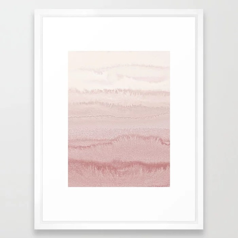 Within The Tides Ballerina Blush Framed Art Print-18″x24″