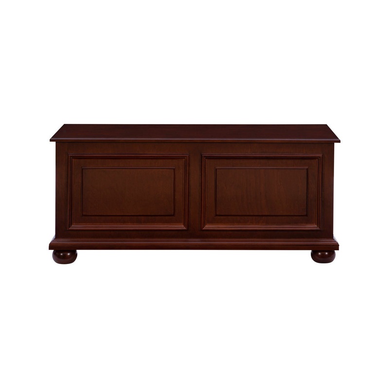 Chapman Solid Wood Blanket Storage Chest Alcott Hill Color: Rich Cherry Brown