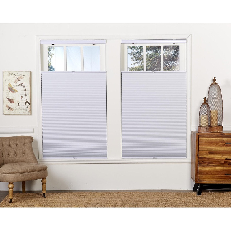Sheba 1.5 inch Cordless Blackout Top Down bottom Up Cellular Shade Symple Stuff Blind Size: 67.5″ W x 64″ L Finish: White