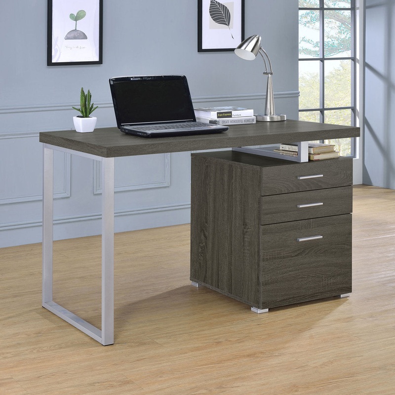 Kaitlyn Reversible Desk Wade Logan Color: Weathered Gray