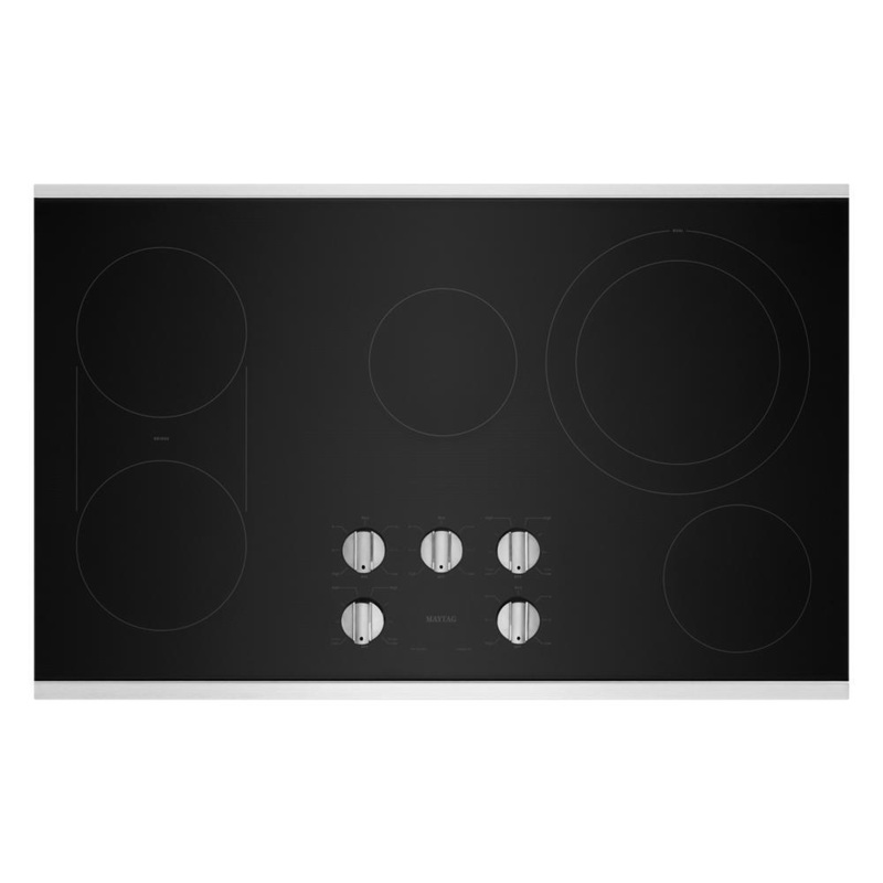 Maytag MEC8836HS 36-Inch Electric Cooktop with Reversible Grill and Griddle