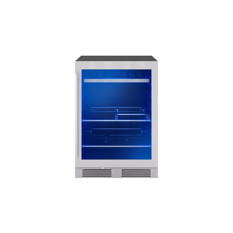 PRB24C01CG Presrv Bev Cooler, 24in UC, SS+Gls, Rvs Door, 1Z
