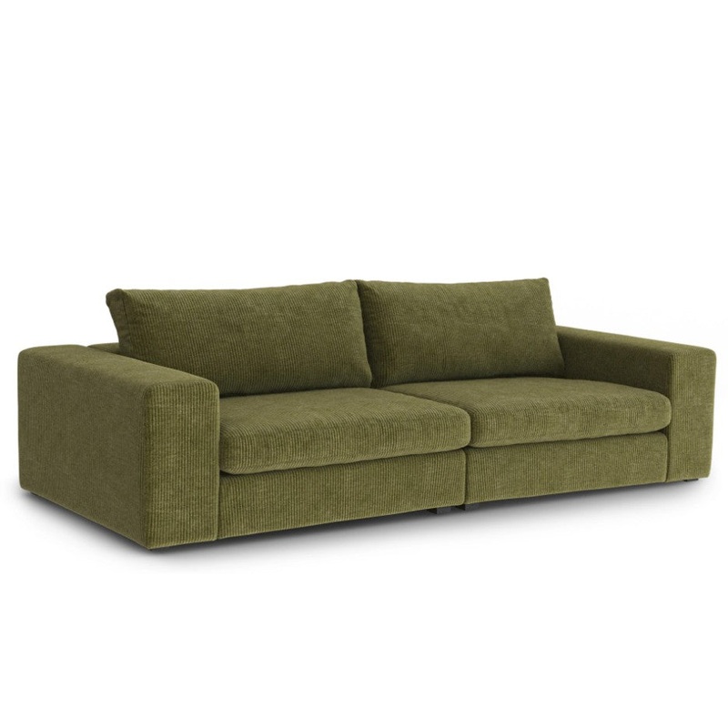 Beta 98″ Modular Sofa – Cypress Green