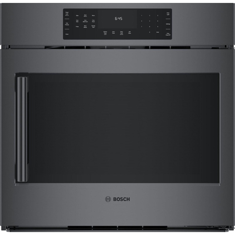 Bosch HBL8444RUC 800 Series Single Wall Oven 30” Right Sideopening Door, Black Stainless Steel Hbl8444Ruc