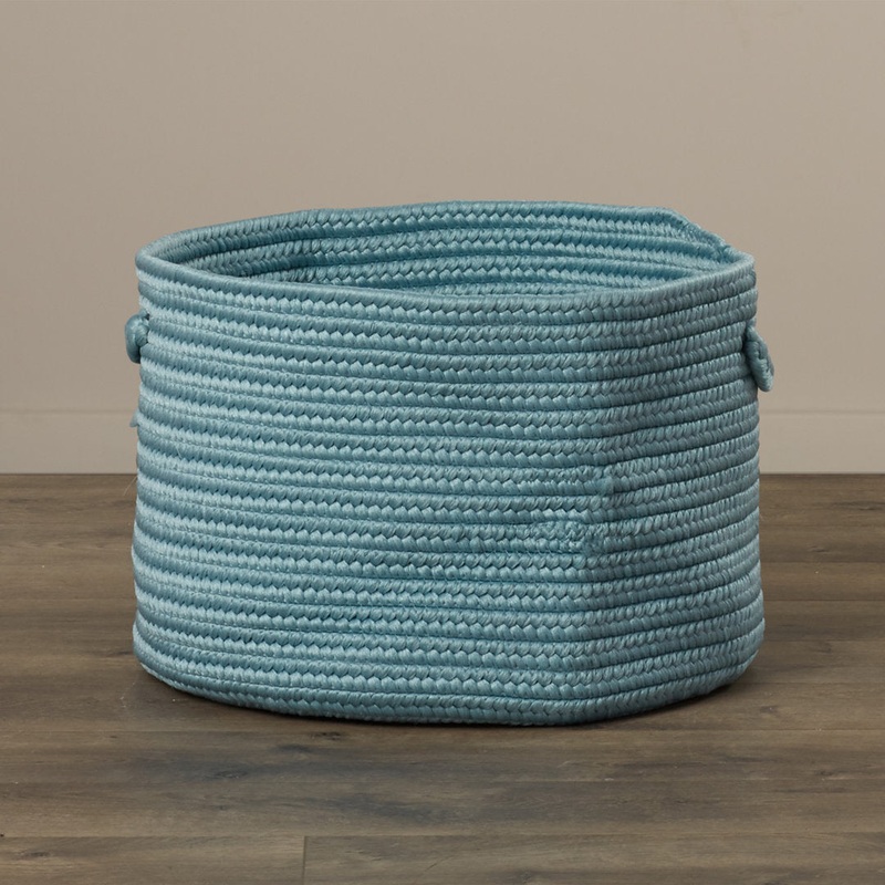 Braided Indoor/Outdoor Storage Basket Dovecove Color: Celery Size: 10″ H x 12″ W x 12″ D